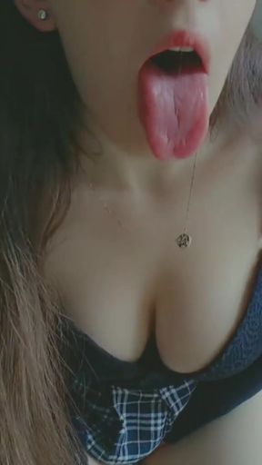 student with big boobs and cute face fairy bliss touching her wet pussy in the middle of the living room   Clip 2