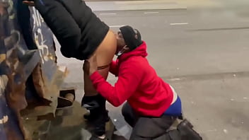 TWO BLACK THUGS FUCKING OUTSIDE