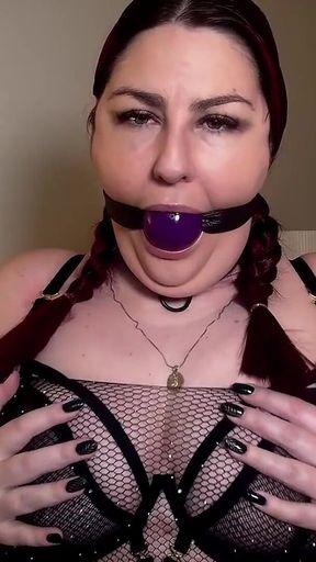 Lacey's Ballgag Play: a Submissive's Display of Devotion