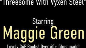 Vyxen steel action with erotic Maggie Green from Maggie Green