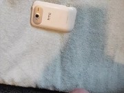 Pissing on a phone!!! 😜💦