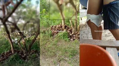 I couldn't do anything to resist, he climb the tree and fuck me for good.