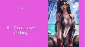 Tifa Lockhart Findom JOI - Tifa Homewrecks at the Beach