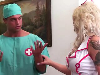My nurse is a breasty floozy!