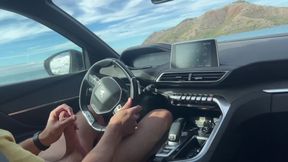 🏖️ I in the car and get naked on the public beach to on you - BeENJoY - exhib dick flash public beach