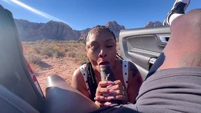 sexy slut wants cum on the side of the road