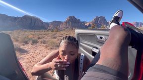 sexy slut wants cum on the side of the road
