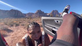 sexy slut wants cum on the side of the road