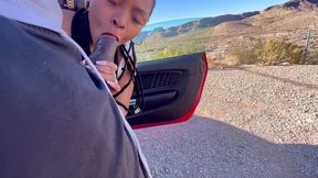 sexy slut wants cum on the side of the road