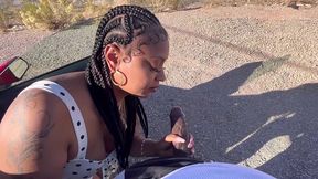 sexy slut wants cum on the side of the road