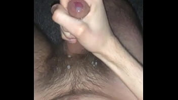 hairy skinny twink solo cumshot