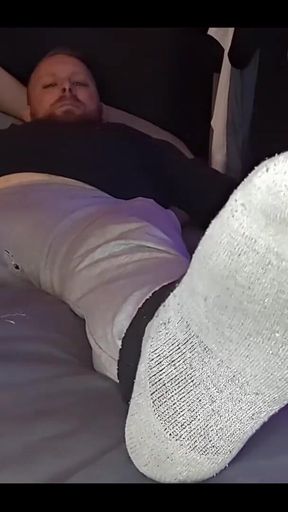 Are you sniffing my socks or licking them? Full vid on my page ;)