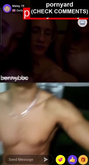 Amateur teen reacts to homemade video with her boyfriend