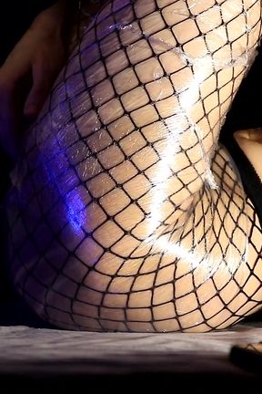 Bandaged Legs: Plastic Wrap Tease &amp; Foot Fetish