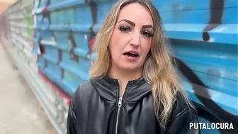 PutaLocura - The Spanish young woman with big ass Labona Cloxy is caught by Torbe and swallows everything