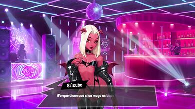 Súccubus Teases Femboy Futa in Latex Lingerie at the Night Club