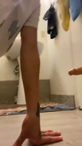 Late Night Dildo Fuck Shenanigans In The Bathroom