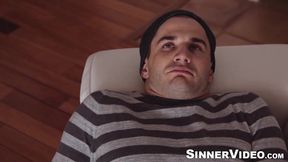 Hardcore cock riding and ass pounding by gorgeous Naomi Swan and hot Nathan Bronson