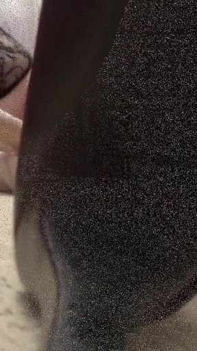 Shaved Cunt Machine-fucked Raw - Stockings & Heels Floor View POV