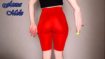 Yoga tights PAWG in spandex leggings loudly spanks her juicy