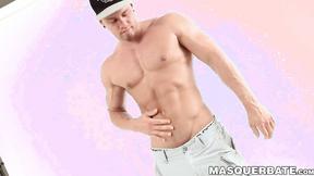 ”Muscular alpha male Brad strips naked after an interview”