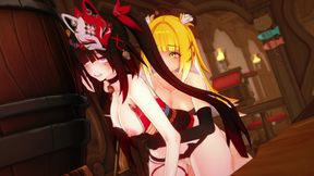 Ju Fufu X Sparkle - She's So Horny That She Wants Multiple Rounds
