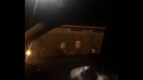 Driving nude - jerking