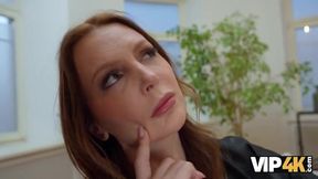 VIP4K. Mature Moon Flower is having a threesome with busty Polly Yangs