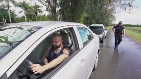 Muscular Police Officer Pounds Cock Flasher In Outdoor Gay Sex Encounter