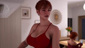 Granny Carol Comfy Luna While Hazel & Ivy Poking Each Other