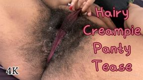 Hairy Creampie Panty Tease: Cuck Panty Fetish Fantasy 4K