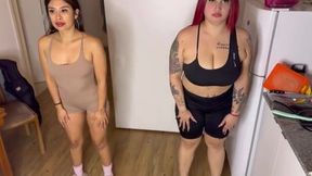 Intense Yoga Session Transforms into an Exciting Threesome with Mariabalos!