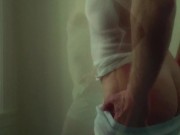 My first striptease! Hot amateur show off slow sexy striptease dance