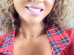 Big Boobed Blonde Masturbates With A Dildo In The Bathroom