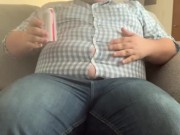 Soda and mentos button popping inflation