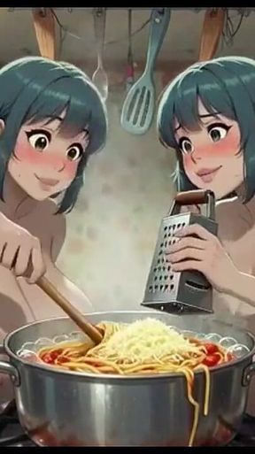 Funny Women Cooking, Ai Animation