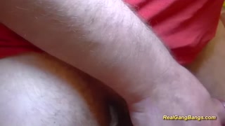 busty redhead milf gangbanged