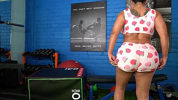 Huge Ass Latina Milf with Giant Tits Fucking Big Cock Stud at Gym