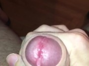 Thick White Cum Oozing Down My Shaft