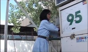 Sexy big boobs blonde anal penetrated in the bedroom...cum in mouth