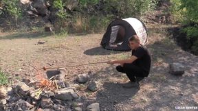 Czech Hunter 563 - Lonely Camper Goes From Cooking A Sausage To Sucking & Riding One In His Tent For