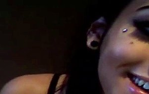 Tall brunette tranny webcam solo
