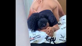 Big ass ebony! I fuck her and record her after meeting her on Tinder! X3
