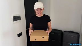 Cute Pervert Courier Gets Fucked and Cummed in Mouth