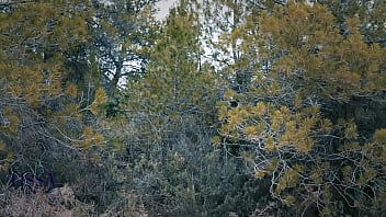 Sexy Latina in high heels gets fucked in public forest