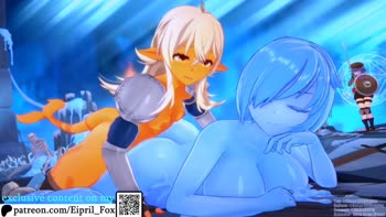 Futa Shark Frenzy: FoxEpril's Slime Girl Seduction