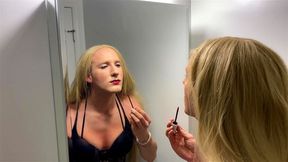 Sexy Blonde Drag Transformation