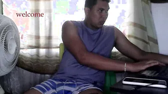 Curious Young Colombian Twink Jerks Off Big Dick on Webcam