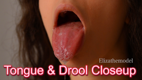 Tongue and Drool Closeup - ElizaTheModel