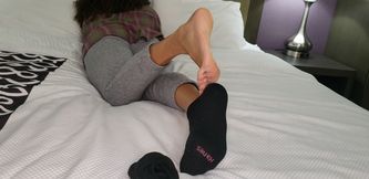 Alissa black socks removal